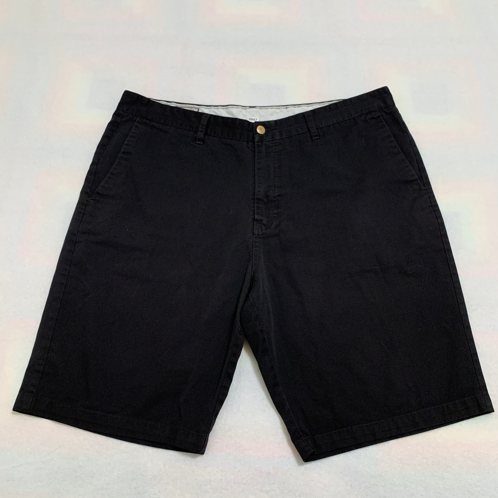 Volcom Chino Shorts Men's Size 40 Black Corpo Class Skate Casual 10" Inseam